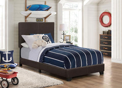 Dorian Brown Twin Bed 5 Pc Set