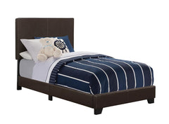Dorian Brown Twin Bed 5 Pc Set