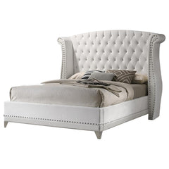 Barzini White California King Bed