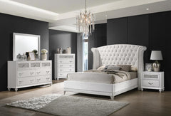 Barzini White California King Bed
