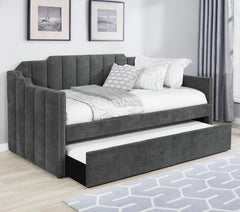 Kingston Grey Twin Daybed W/ Trundle