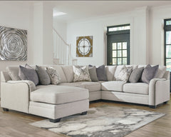 Dellara 4-Piece Sectional with Ottoman - PKG001115