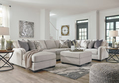 Dellara 5-Piece Sectional with Ottoman - PKG001117