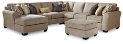 Pantomine 5-Piece Sectional with Ottoman - PKG010941