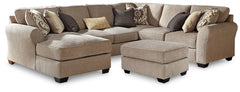 Pantomine 4-Piece Sectional with Ottoman - PKG010945