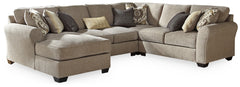 Pantomine 4-Piece Sectional with Ottoman - PKG010945