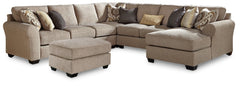 Pantomine 5-Piece Sectional with Ottoman - PKG010947