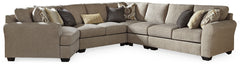 Pantomine 5-Piece Sectional with Ottoman - PKG010942