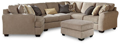 Pantomine 4-Piece Sectional with Ottoman - PKG010943