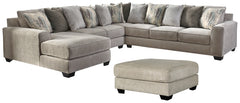 Ardsley 4-Piece Sectional with Ottoman - PKG001211