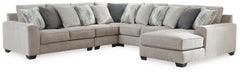Ardsley 5-Piece Sectional with Ottoman - PKG001227