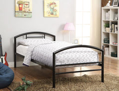 Baines Black Twin Bed