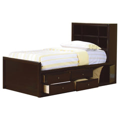 Phoenix Brown Twin Storage Bed