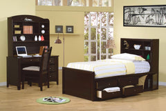 Phoenix Brown Twin Storage Bed