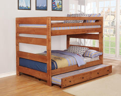 Wrangle Hill Brown Trundle W/ Bunkie Mattress