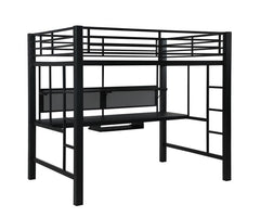 Avalon Black Full Workstation Loft Bed