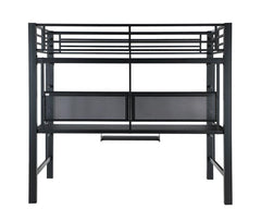 Avalon Black Full Workstation Loft Bed