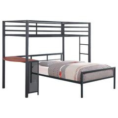 Fisher Grey 2 Pc Set (loft Bed + Twin Bed)