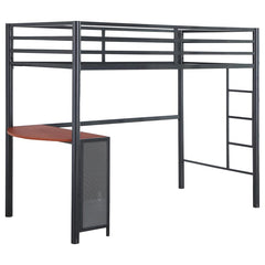 Fisher Grey Twin Workstation Loft Bed