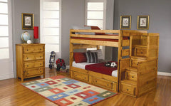 Wrangle Hill Brown Twin / Twin Bunk Bed