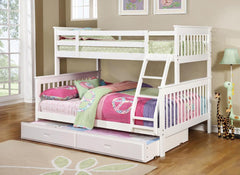 Chapman White Twin / Full Bunk Bed