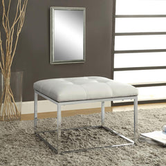 Swanson White Ottoman