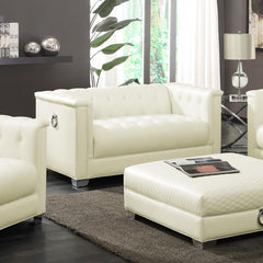 Chaviano Ivory Loveseat