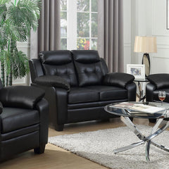 Finley Black Loveseat