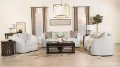 Rainn White 3 Pc Sofa Set