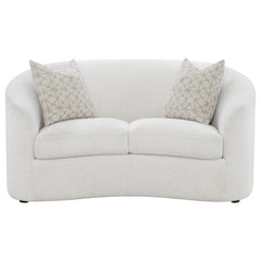 Rainn White Loveseat