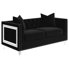 Delilah Black Loveseat