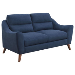 Gano Blue Loveseat