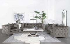 Phoebe Grey 3 Pc Sofa Set
