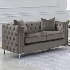 Phoebe Grey Loveseat