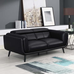 Shania Black Loveseat