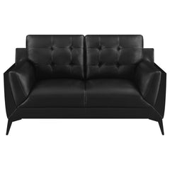 Moira Black Loveseat