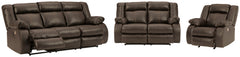 Denoron Sofa, Loveseat and Recliner