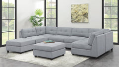 Claude Grey 7 Pc Sectional