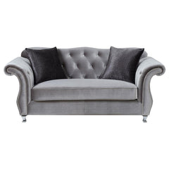 Frostine Silver Loveseat