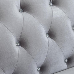 Frostine Silver Loveseat