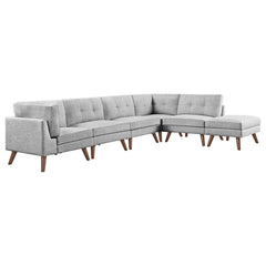 Churchill Grey 6 Pc Sectional