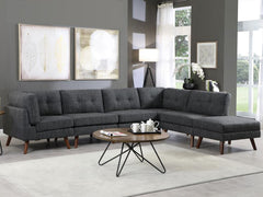 Churchill Grey 6 Pc Sectional