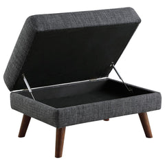 Churchill Grey Ottoman