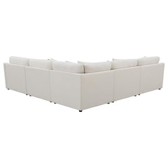 Hobson Ivory 6 Pc Sectional