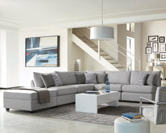 Cambria Grey 5 Pc Sectional
