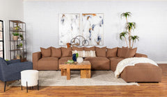 Jennifer Brown 6 Pc Sectional