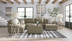 Hoylake 3-Piece Sectional with Ottoman - PKG008948