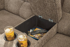 Workhorse Reclining Loveseat with Console - The Bargain Furniture