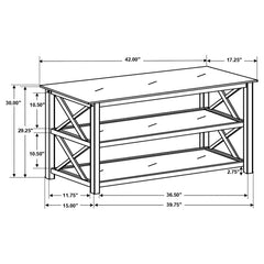 Rachelle Brown Sofa Table