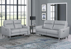Derek Grey 2 Pc Power Sofa Set